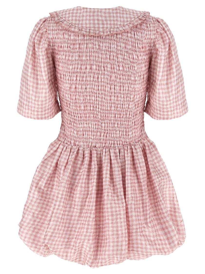 Ganni Pink Check' Dress