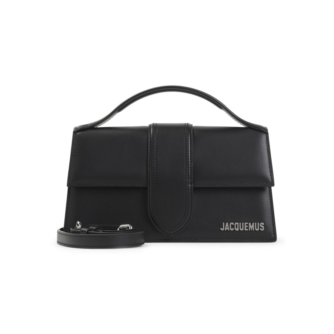 Jacquemus Structured Black Calf Leather Shoulder Bag