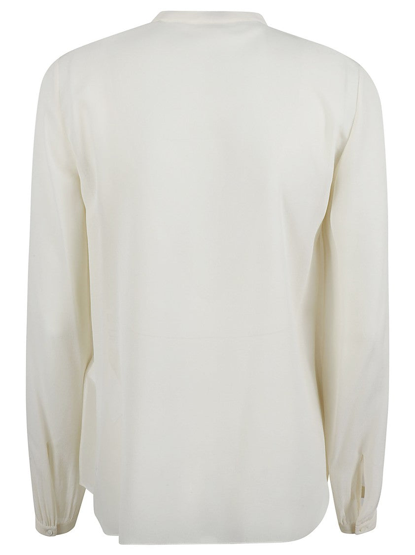 Chloé Silk Shirt With Delicate Lace Panel