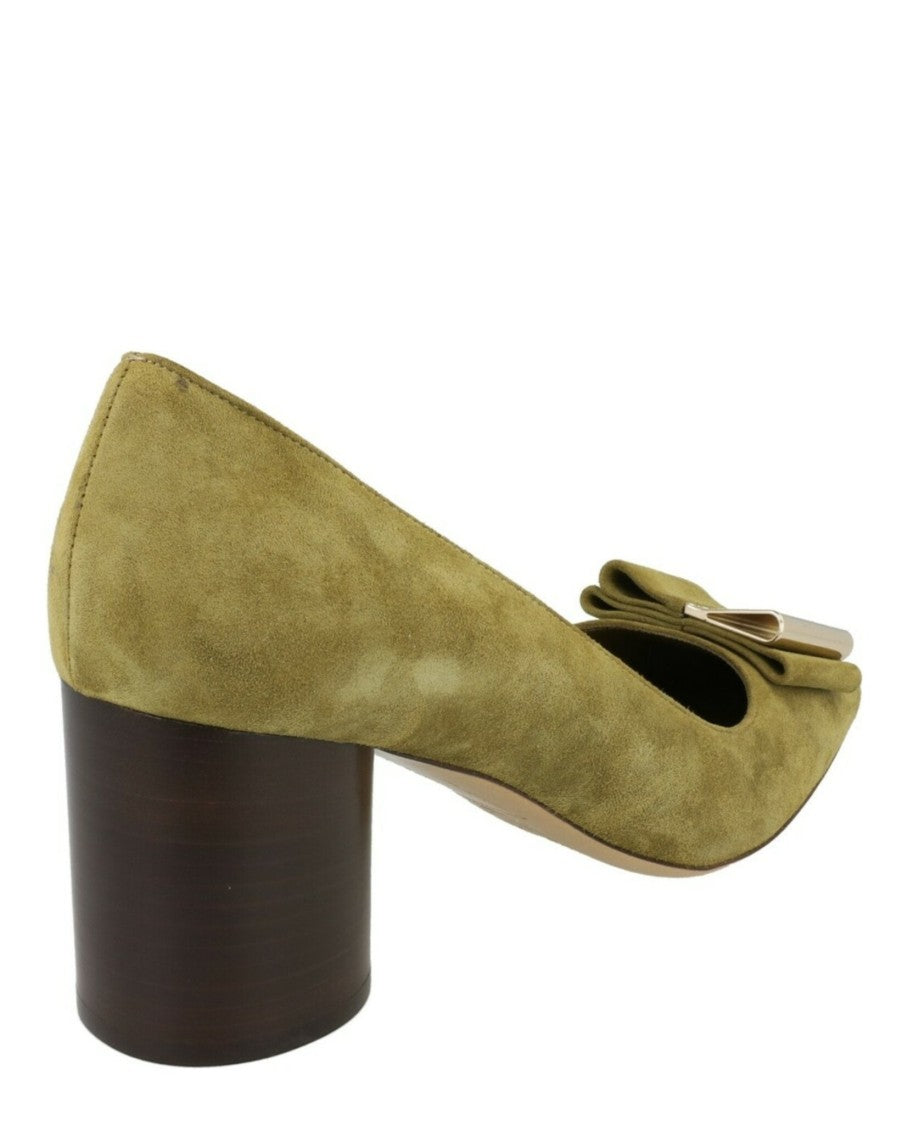 Ferragamo Lena Suede Pumps