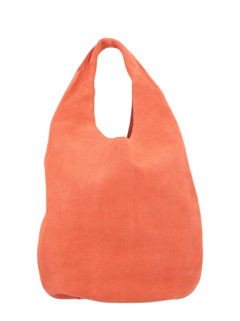A.P.C. Unstructured Coral Cowhide Handbag With Wide Integrated Handle