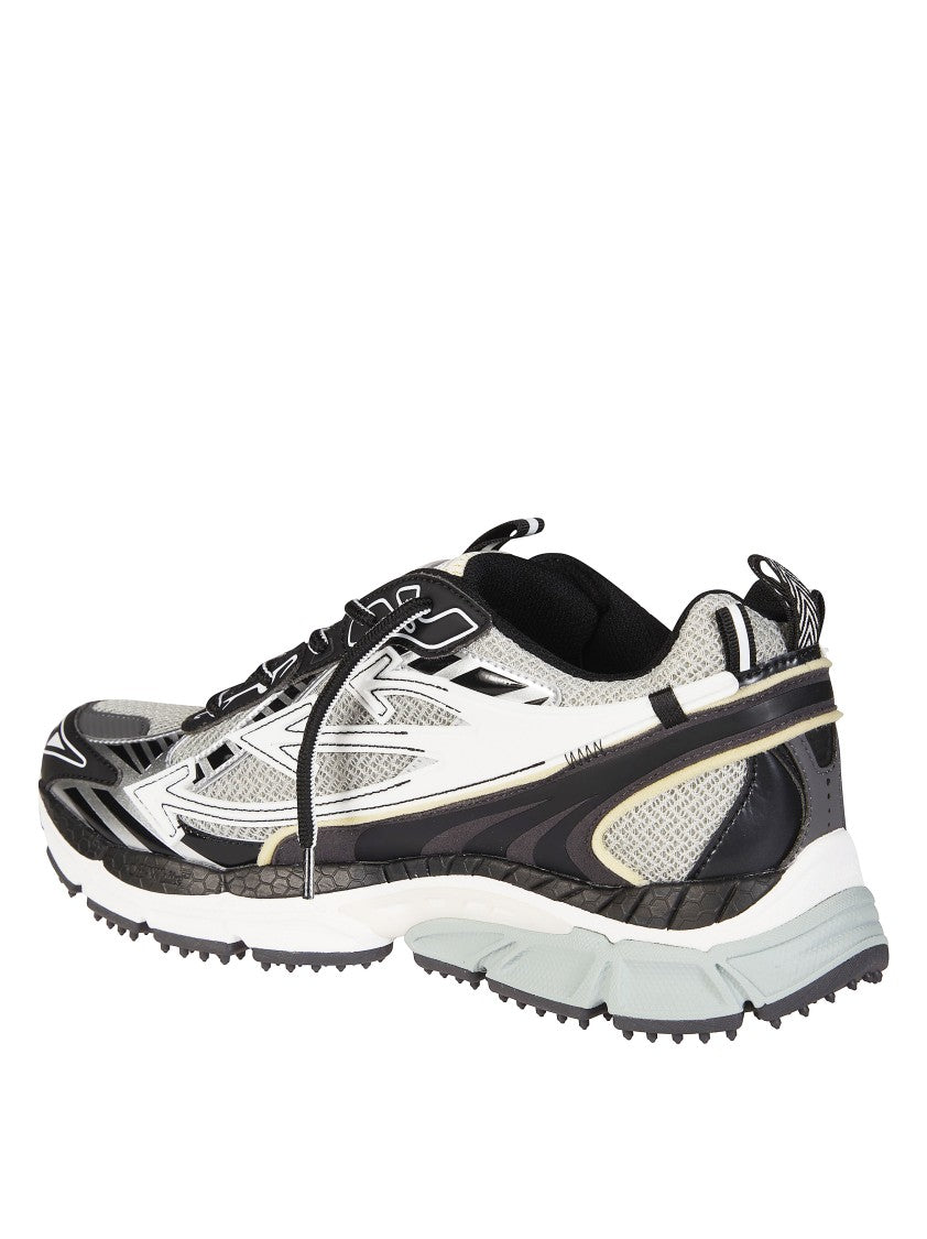 Off-White White Mesh Synthetic Overlays Sneakers