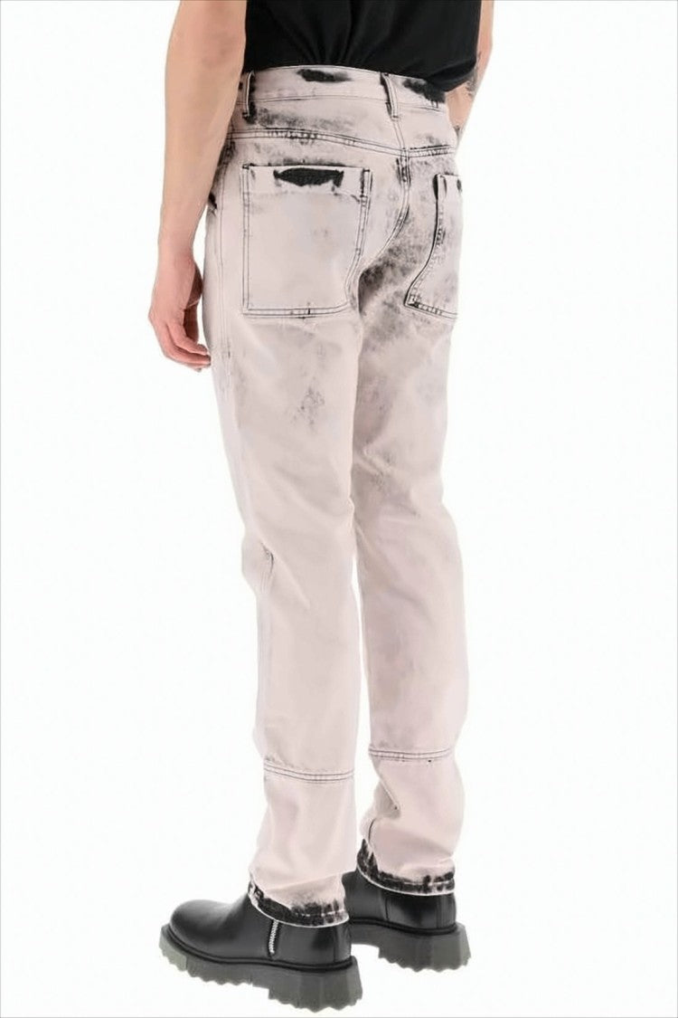 Oamc Acid-Wash Denim Pants With Classic Five-Pocket Design