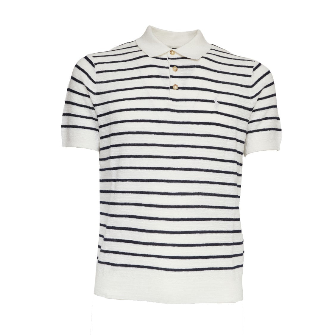 Polo Ralph Lauren Striped Three Button Regular Polo Shirt