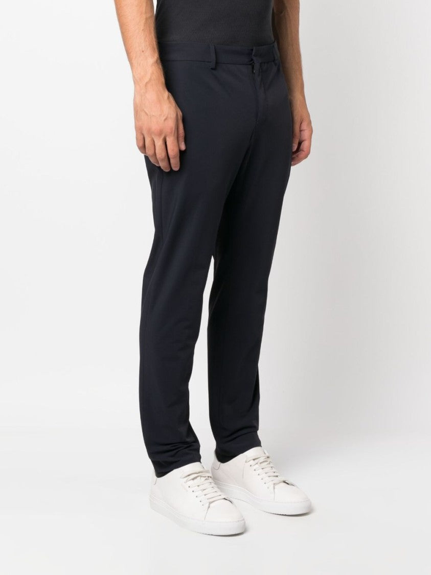 Pt Torino Tailored Blue Trousers With Flat Front