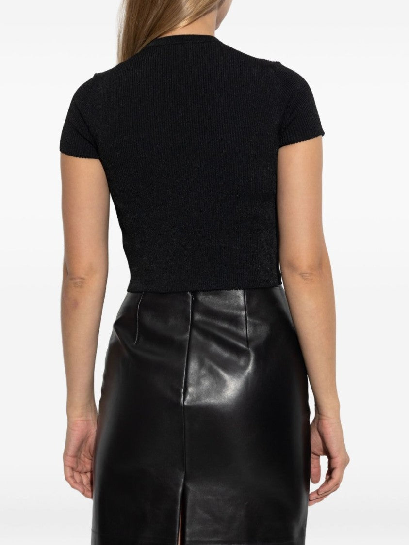 Givenchy Fitted Ribbed Crop Top
