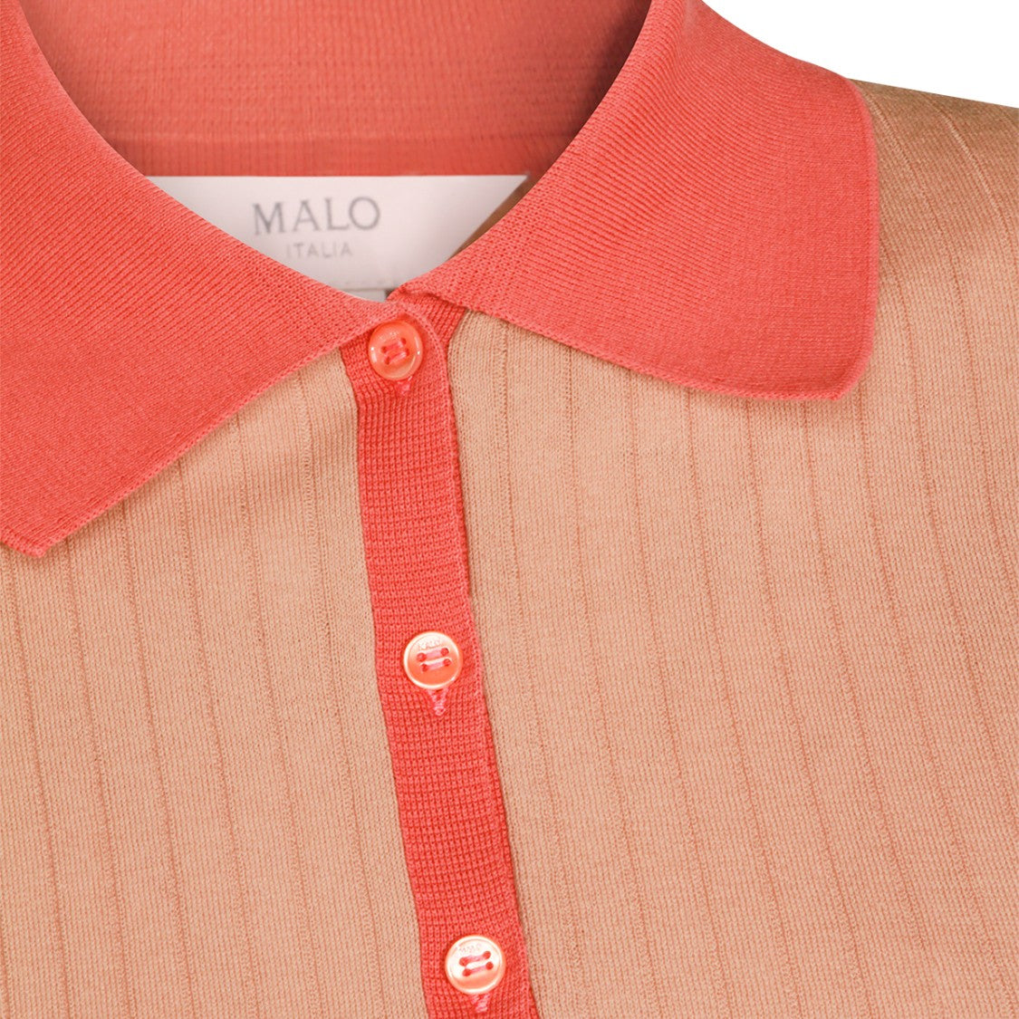 Malo Nude Cotton Classic Polo Shirt