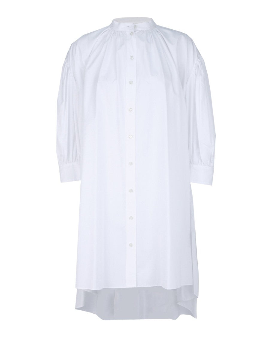 Alexander Mcqueen Cotton Trapeze Mini Dress