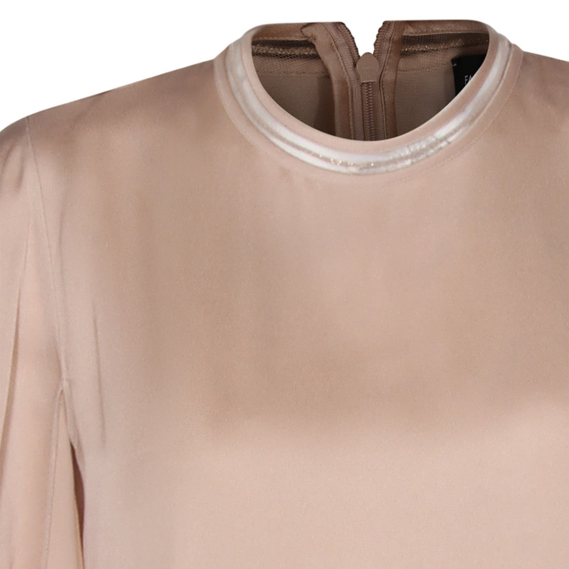 Fabiana Filippi Flowing Midi Dress With High Neckline