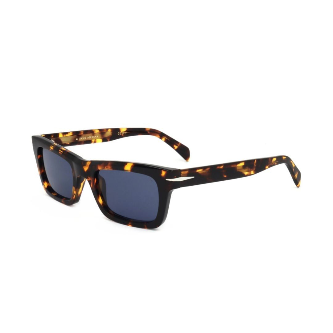 David Beckham Db 7091/S Bold Rectangular Tortoiseshell Sunglasses