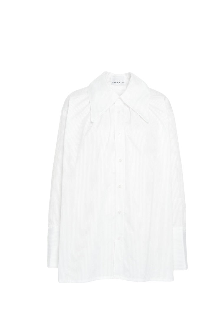Bombo Studio Oversized Blouse With Voluminous Collar And Button Cuffs