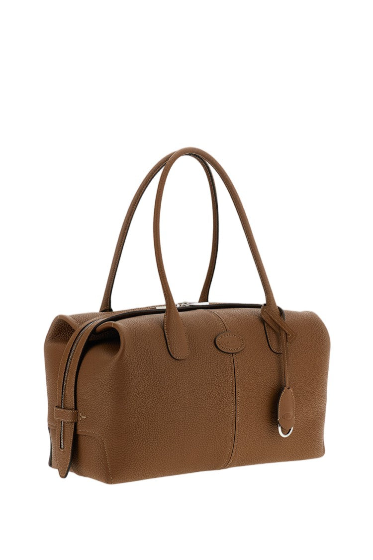 Tod's Large Leather Boston Calfskin Bag