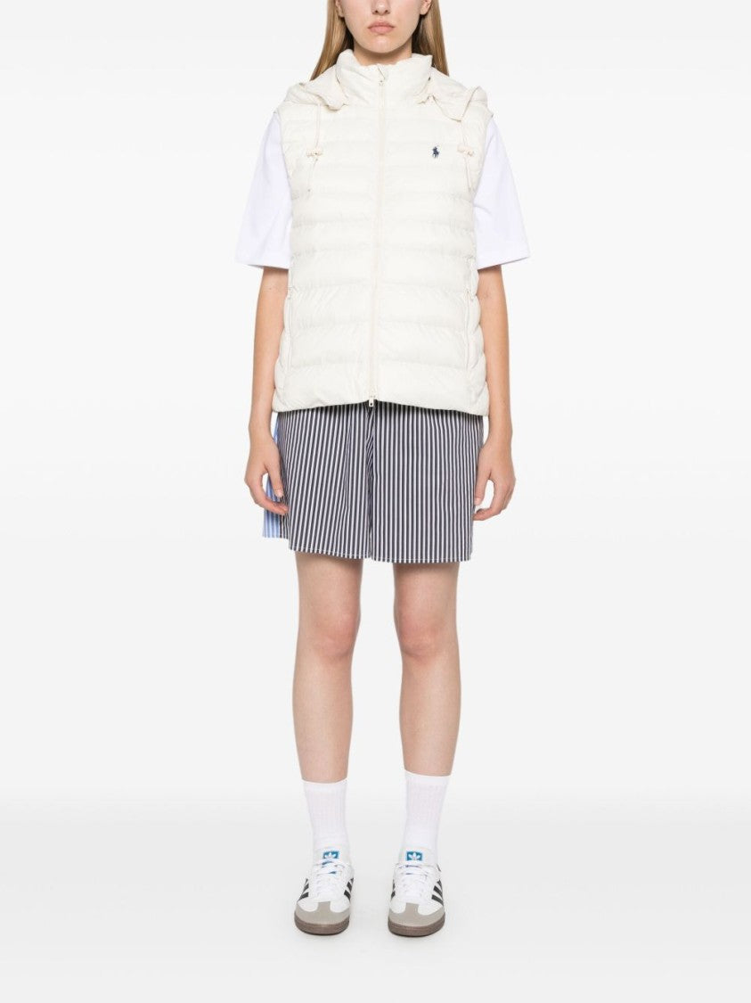 Polo Ralph Lauren Quilted Lightweight Jacket With Detachable Hood And Signature Motif