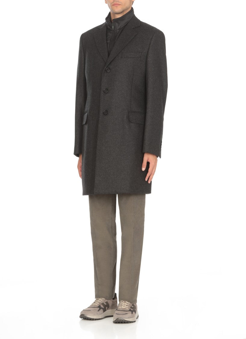 Fay Grey Wool Coat