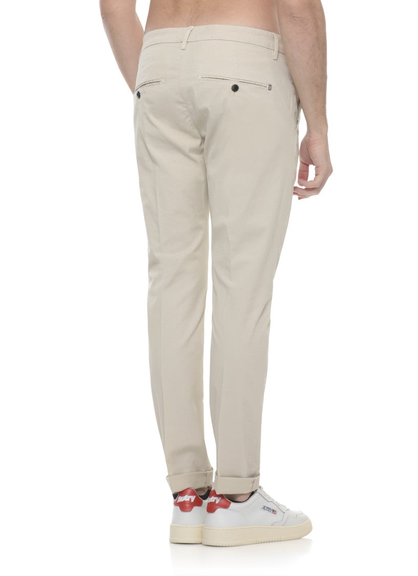 Dondup Ivory Gaubert Cotton Chino Pants