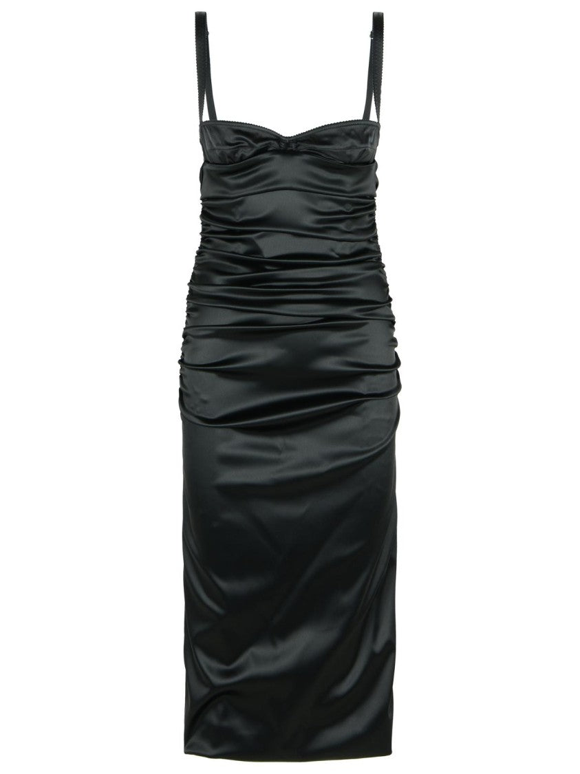 Dolce & Gabbana Black Silk Blend Dress