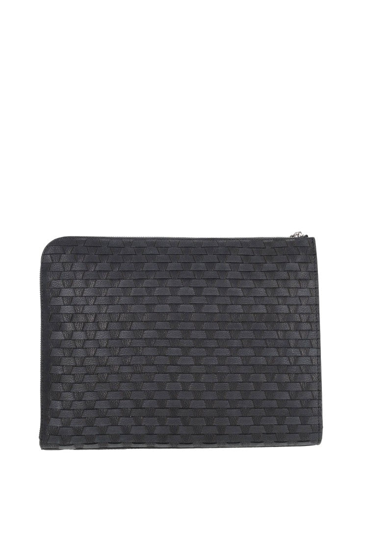 Orciani Woven Leather Document Holder