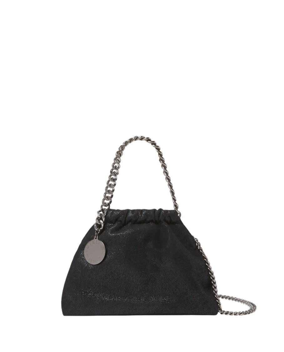 Stella Mccartney Black Mini Falabella Drawstring Tote Bag