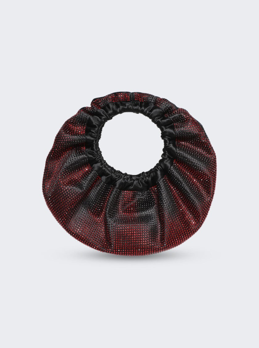 Alexander Wang Crescent Mini Bag In Distressed Crystal Hotfix