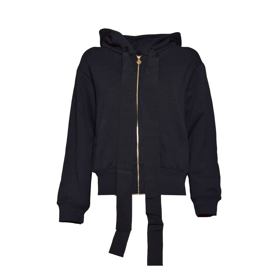 Patou Black Cotton Hoodie