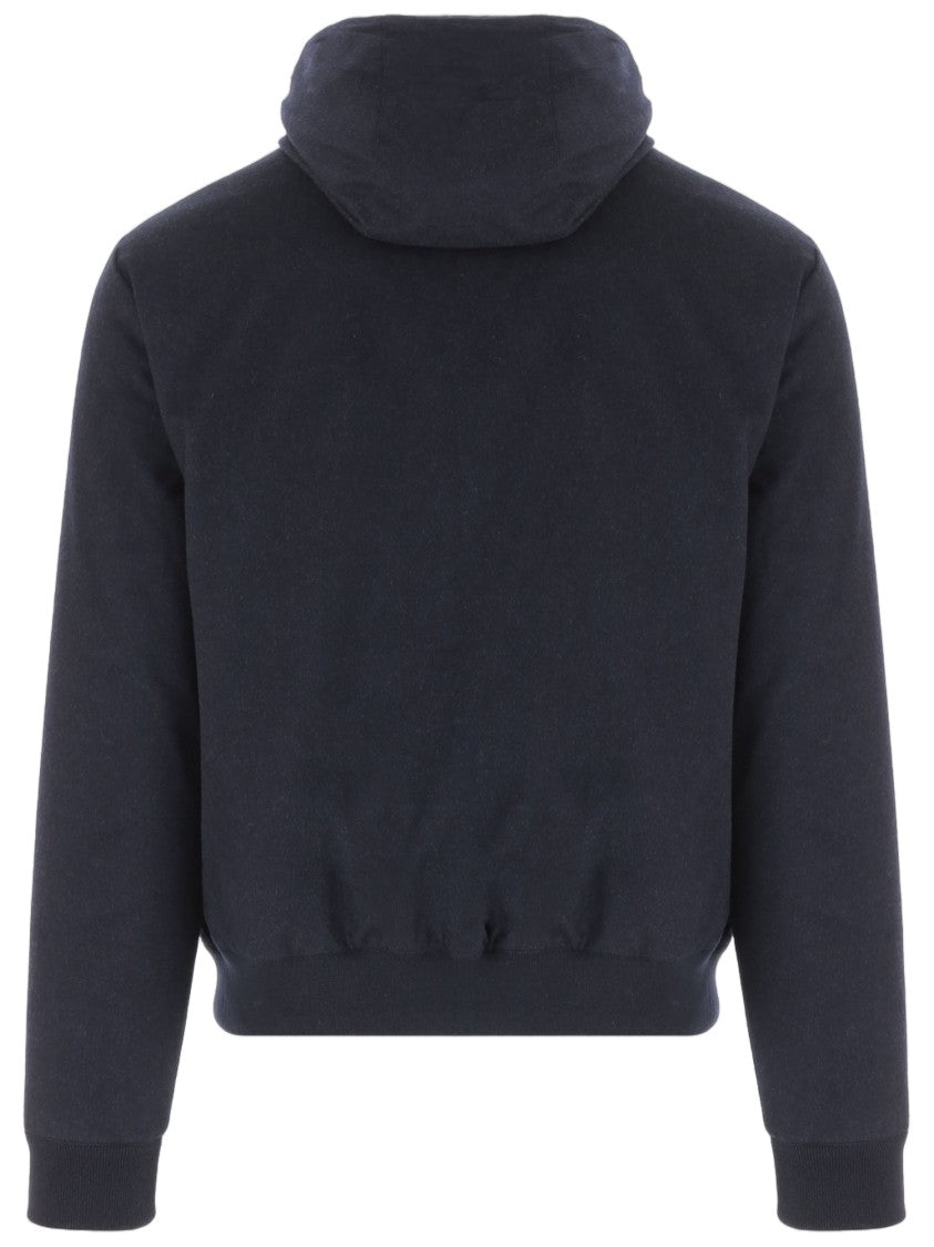 Moorer Boudin Quilted Navy Jacket With Goose Down Filling