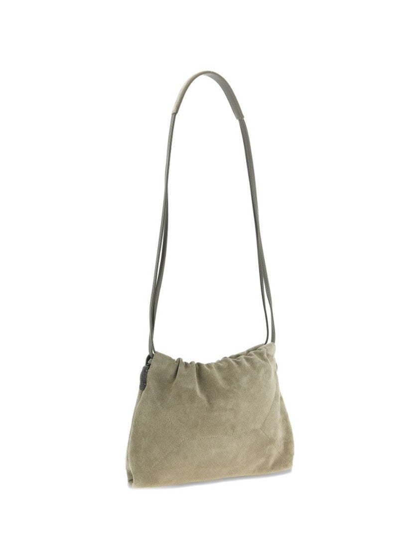 Brunello Cucinelli Soft Calf Leather Shoulder Bag