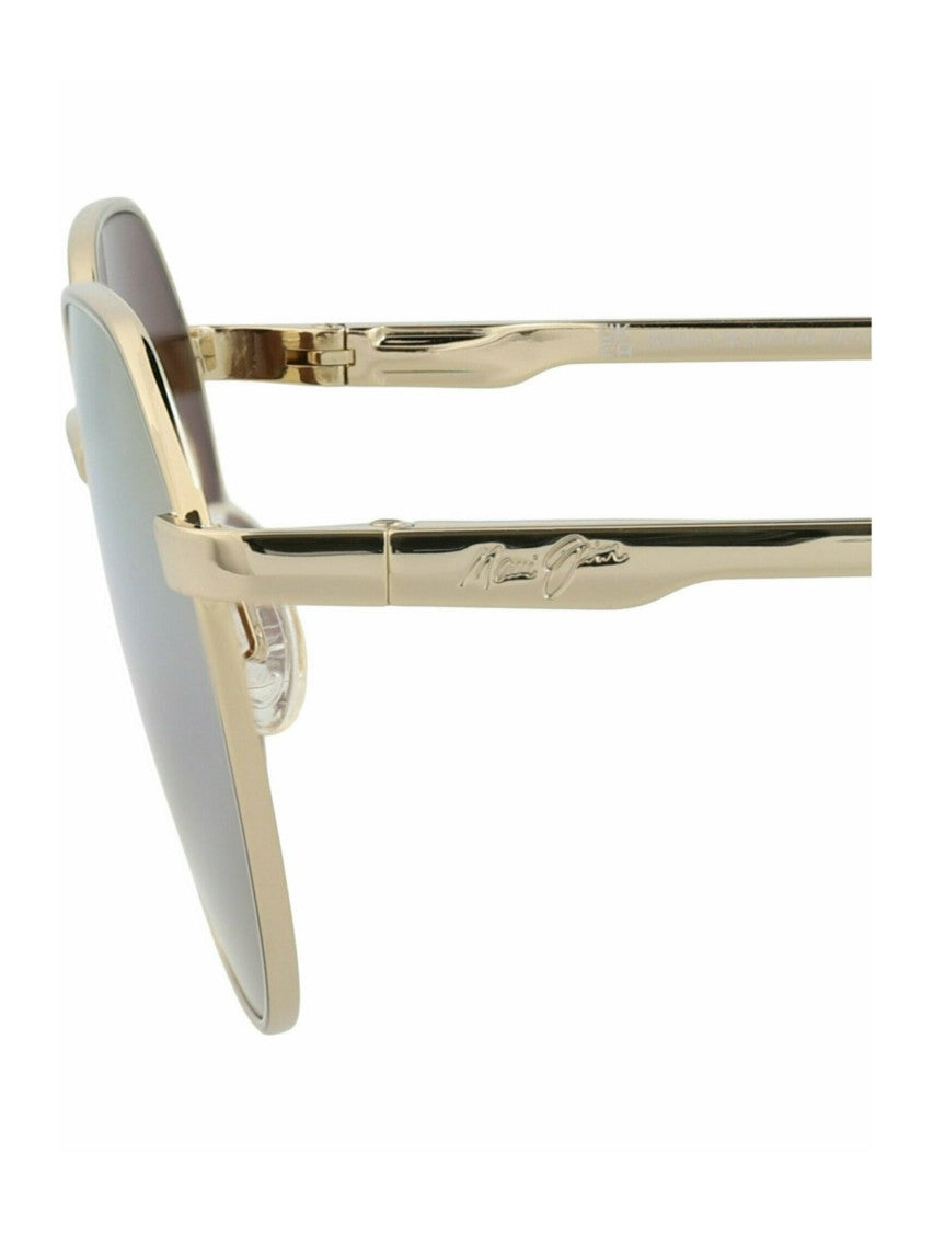 Maui Jim Round-Frame Monel Sunglasses With Gradient Lenses