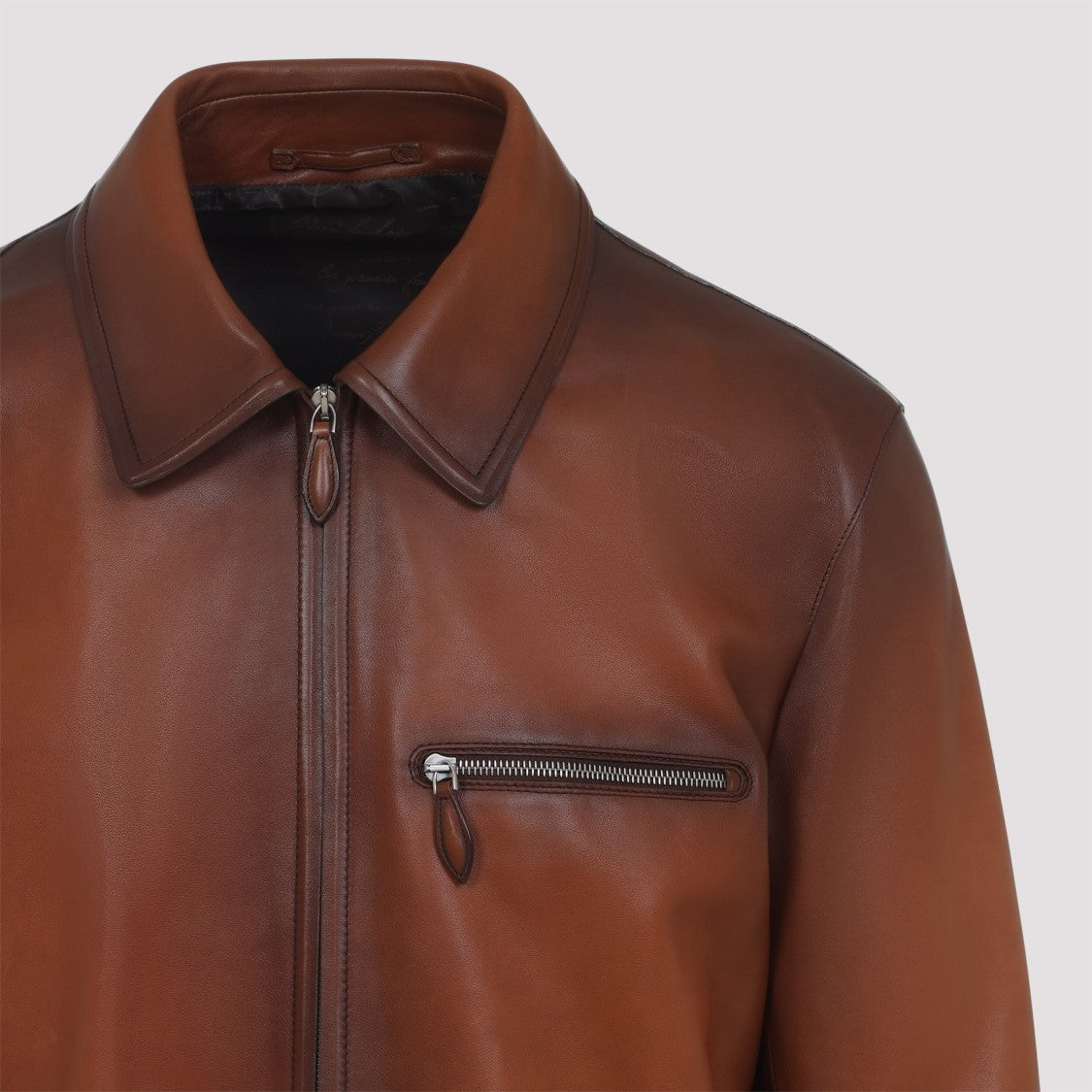 Berluti Brown Leather Jacket