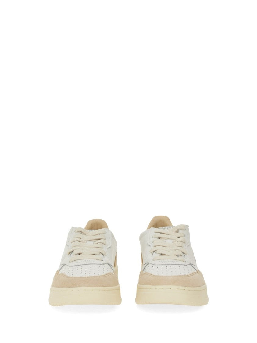 Autry Medalist Low Smooth Suede Panels Leather Sneakers
