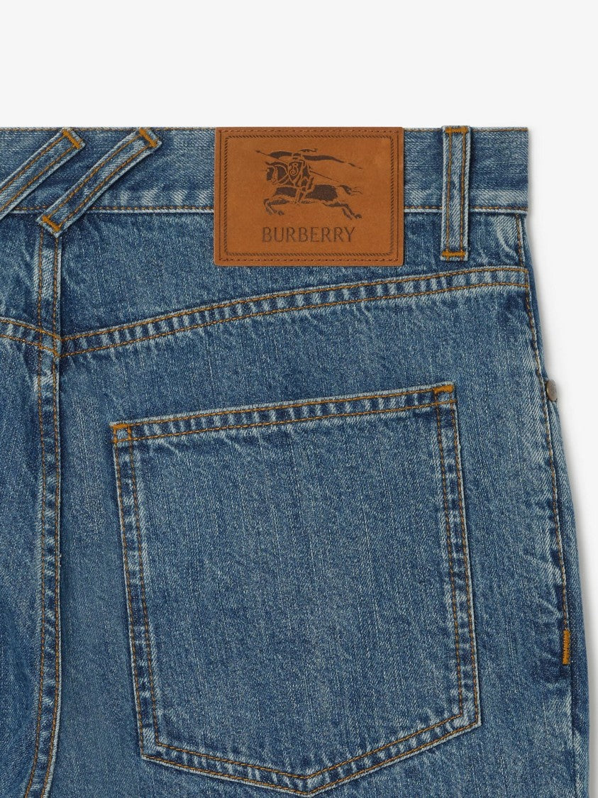 Burberry Straight-Leg Denim Jeans With Subtle Fading