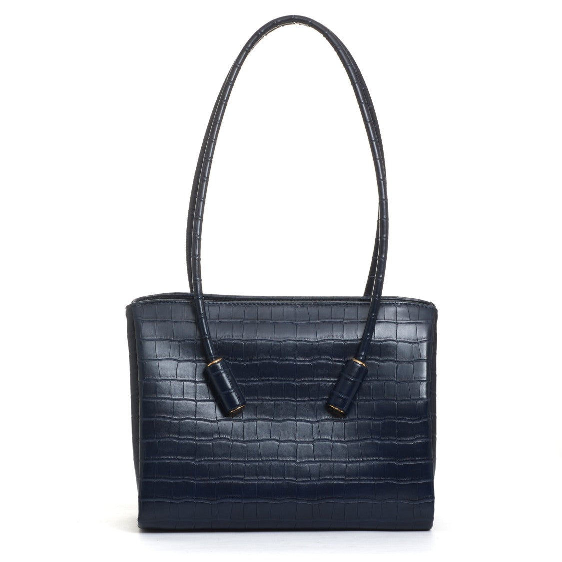 Themoirè Blue Crocodile Bag