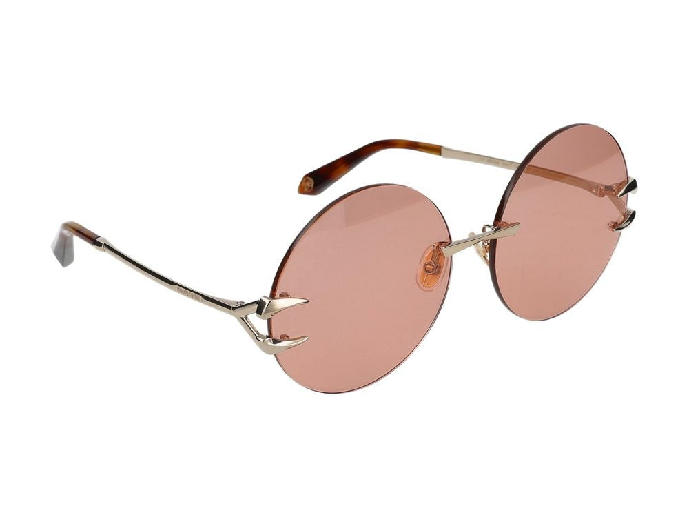 Roberto Cavalli Sunglasses Src006 594F Shiny Light Gold 63/17/140