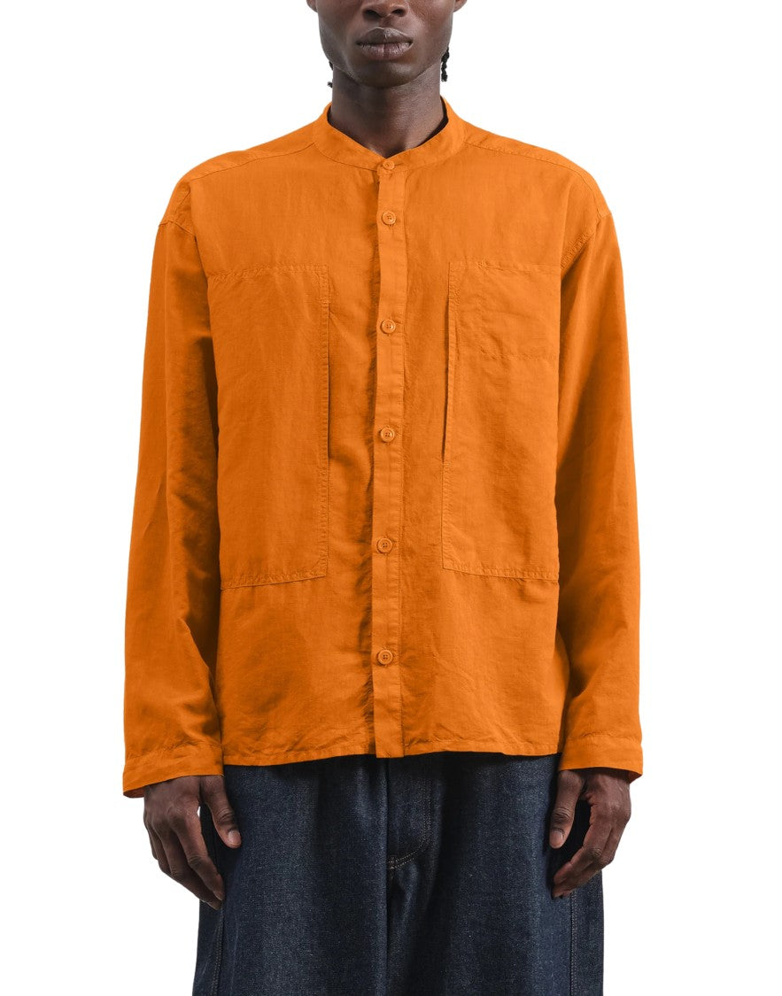 Youmustcreate Orange Hawkeye Collarless Shirt