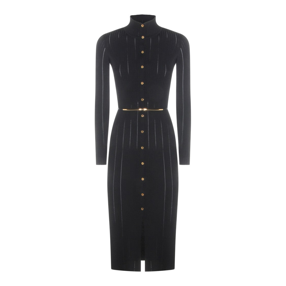 Elisabetta Franchi Classically Tailored Black Dress