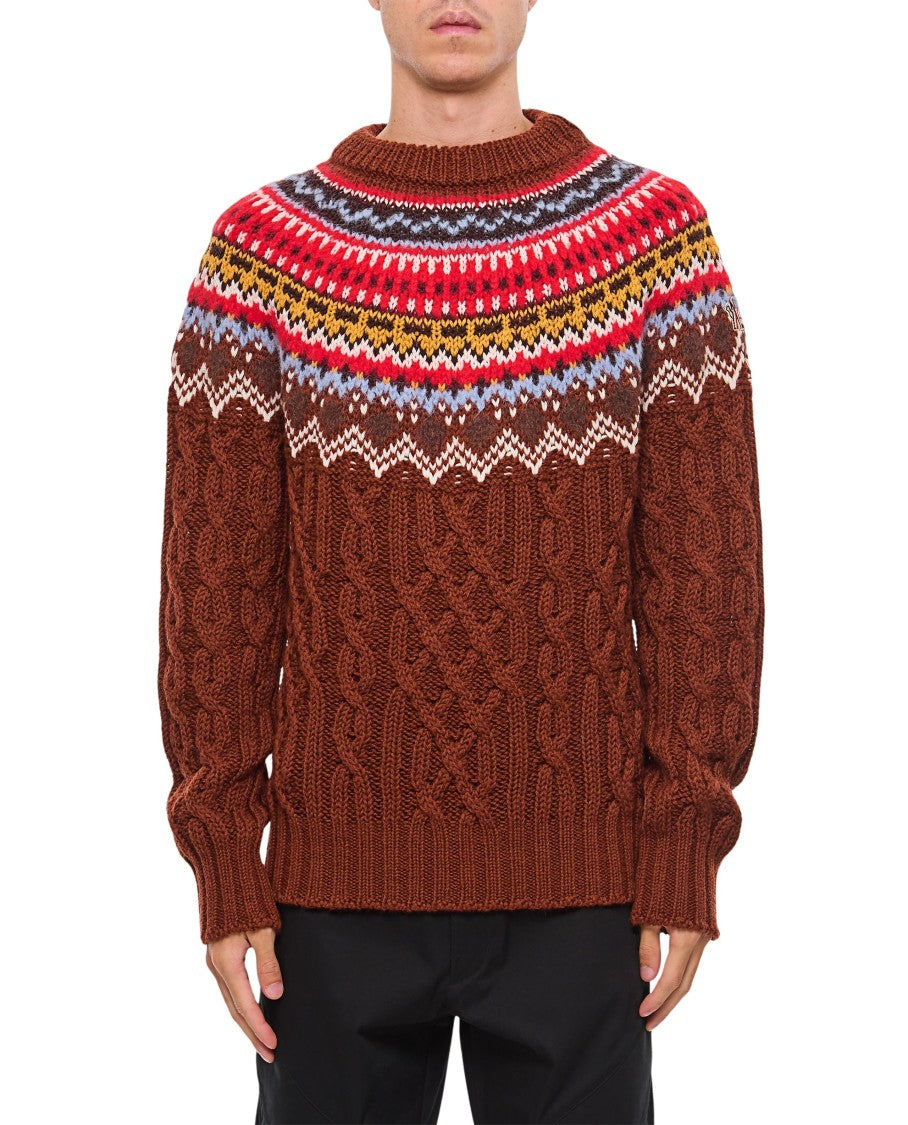 Moncler Grenoble Multicolor Crewneck Sweater