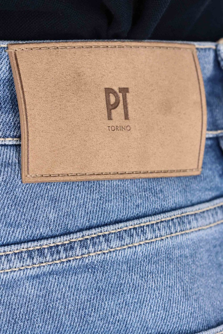 Pt Denim Reggae Tapered Suede Label Jeans