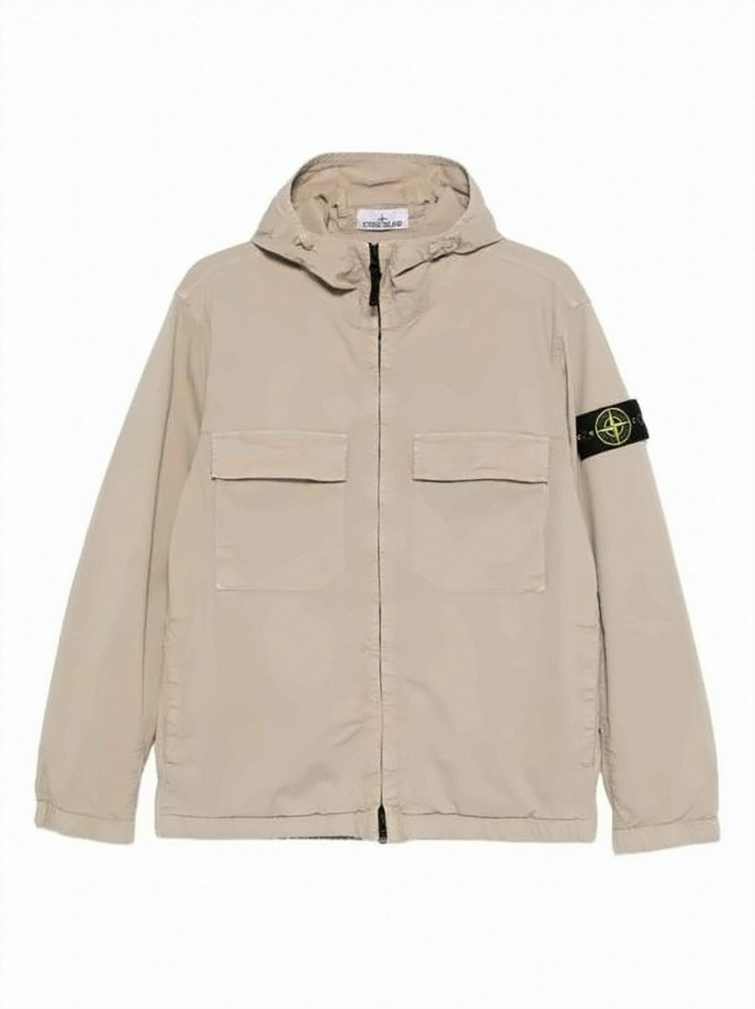 Stone Island Lightweight Casual Jacket With Front Zipper