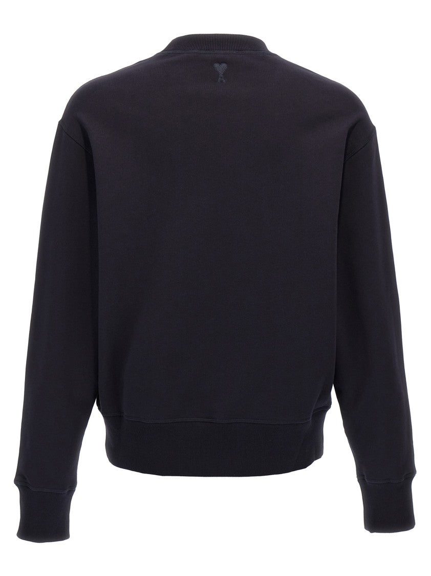 Ami Classic Crew Neck Black Sweatshirt
