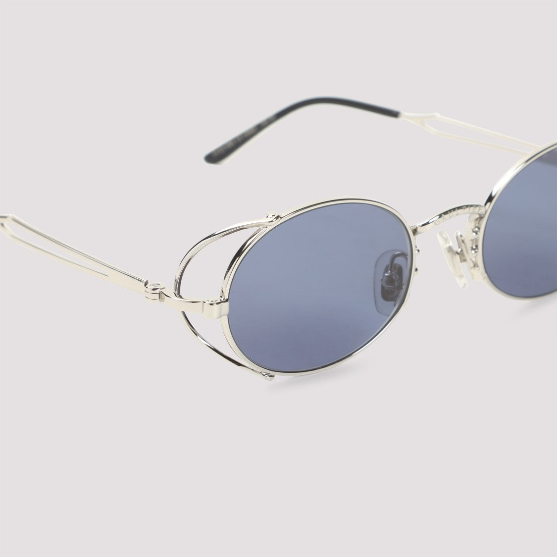 Jean Paul Gaultier Round Lens Sunglasses With Metallic Finish
