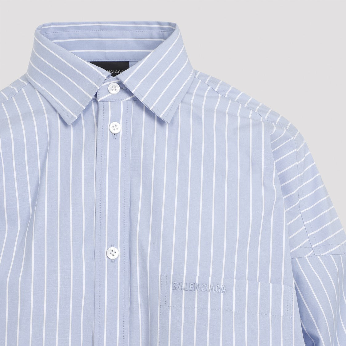 Balenciaga Blue Cotton Shirt