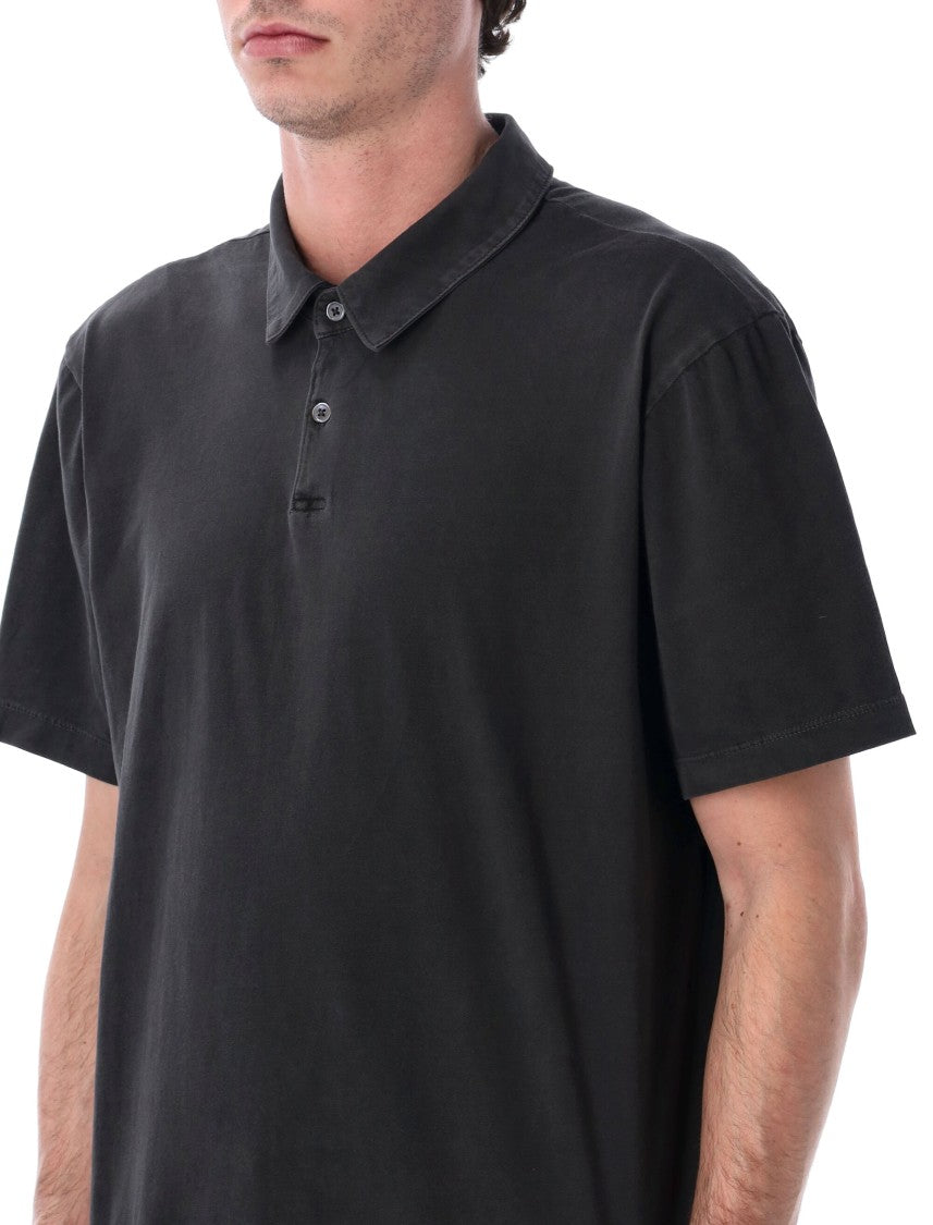 James Perse Classic Fit Sprawled Cotton Polo Shirt