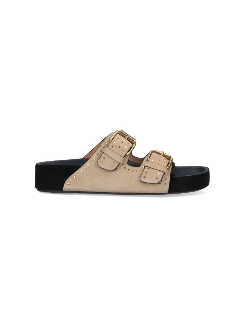 Isabel Marant "Lennyo" Sandals – Beige