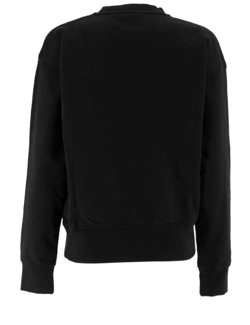 Pinko Casual Black Sweatshirt With Bold Logo Design