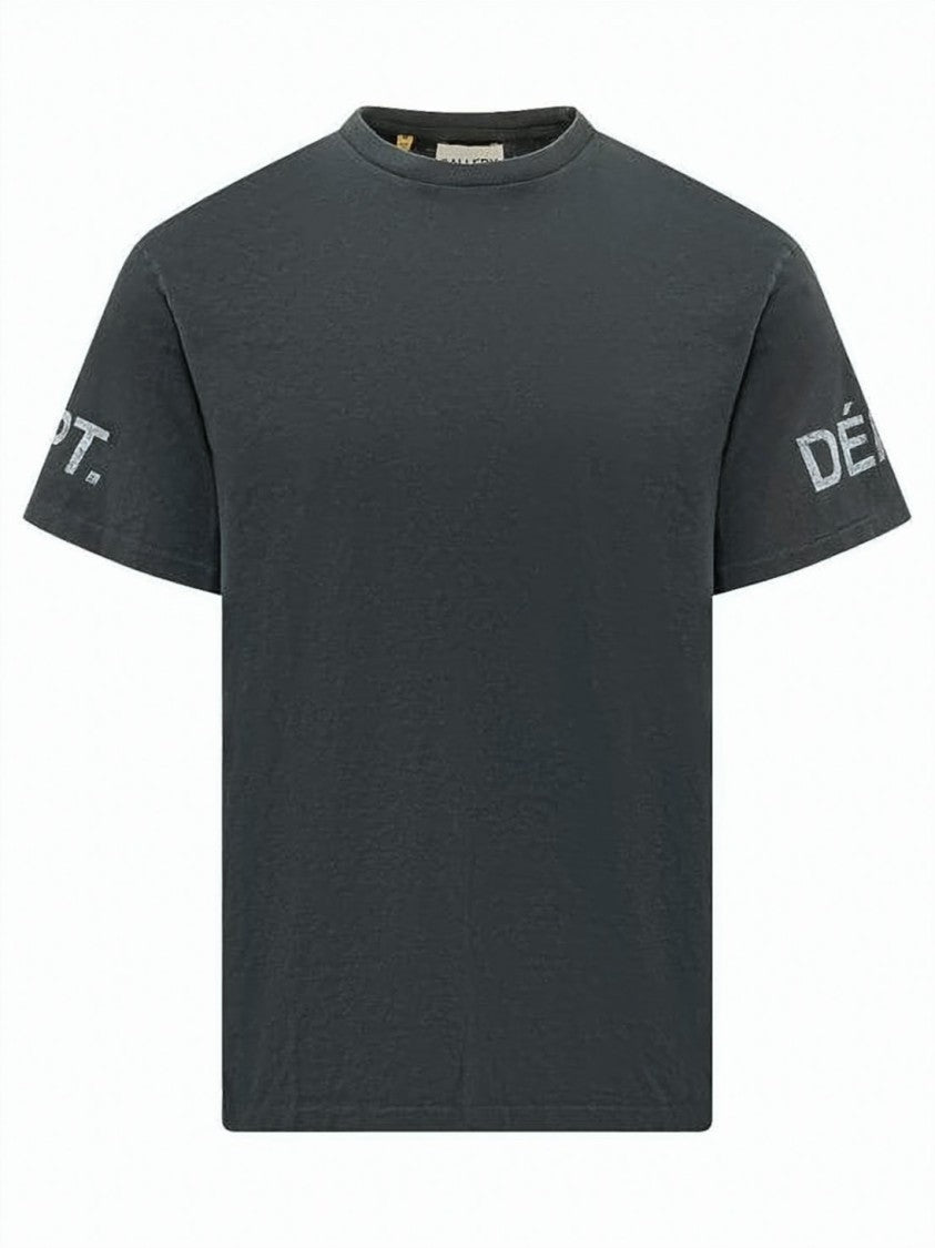 Gallery Dept. Relaxed-Fit Black Crew Neck T-Shirt With Vintage Print