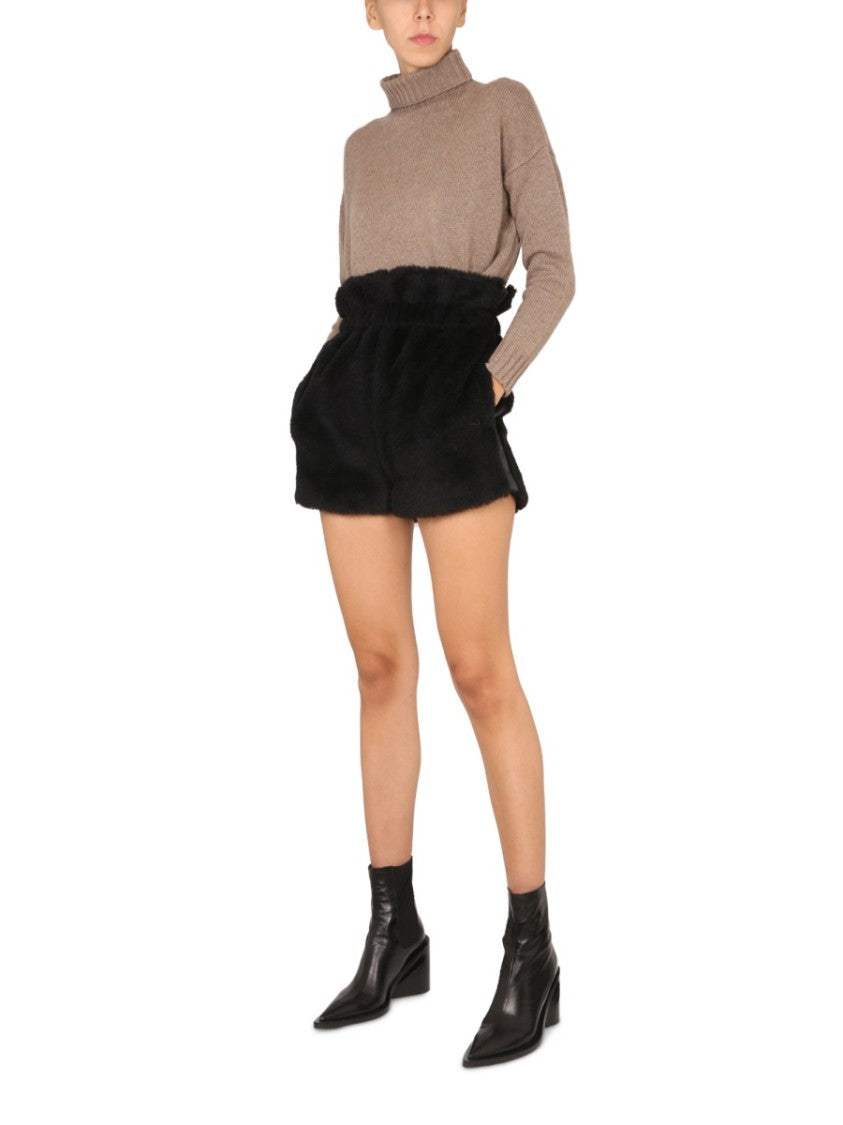 Max Mara Cropped Round-Neck Top With Fitted Silhouette