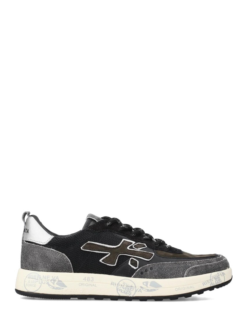 Premiata Low-Top Sneakers With Mixed Materials