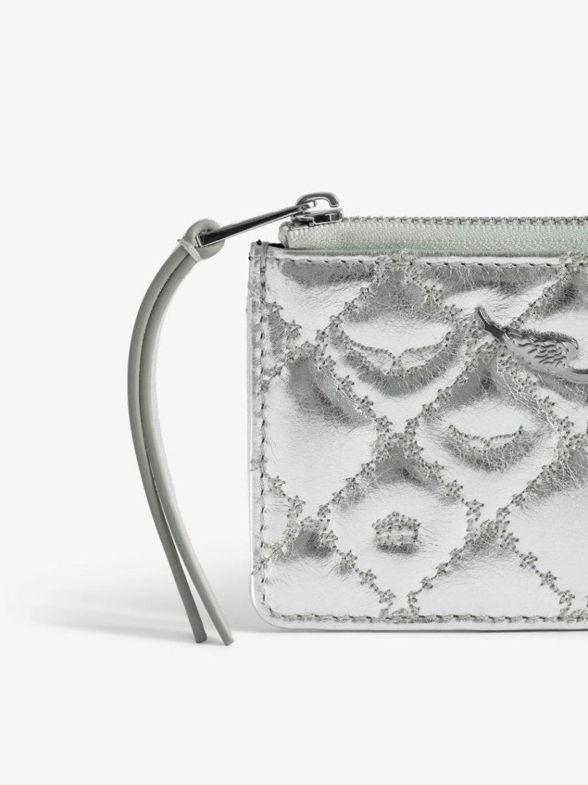 Zadig & Voltaire Zv Card Monogram Metal Card Holder