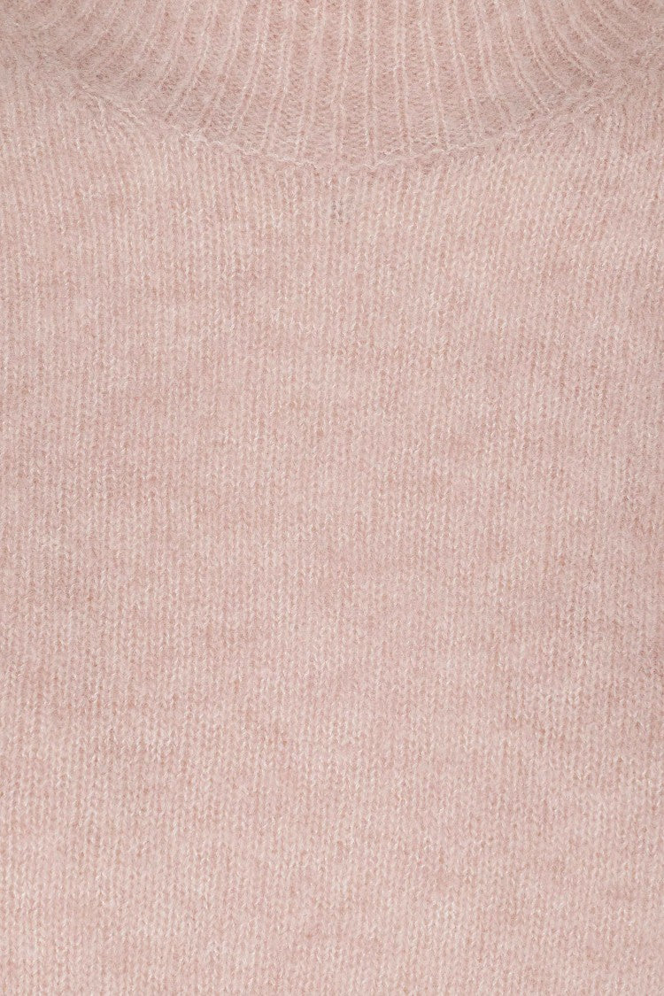 Roberto Collina Lupetto 3/4-Sleeve High-Neck Cashmere-Blend Sweater