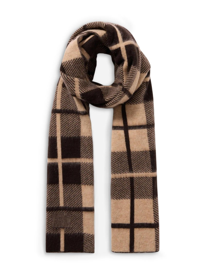 Guest In Residence Plaid Big Scarf With Neatly Finished Edges