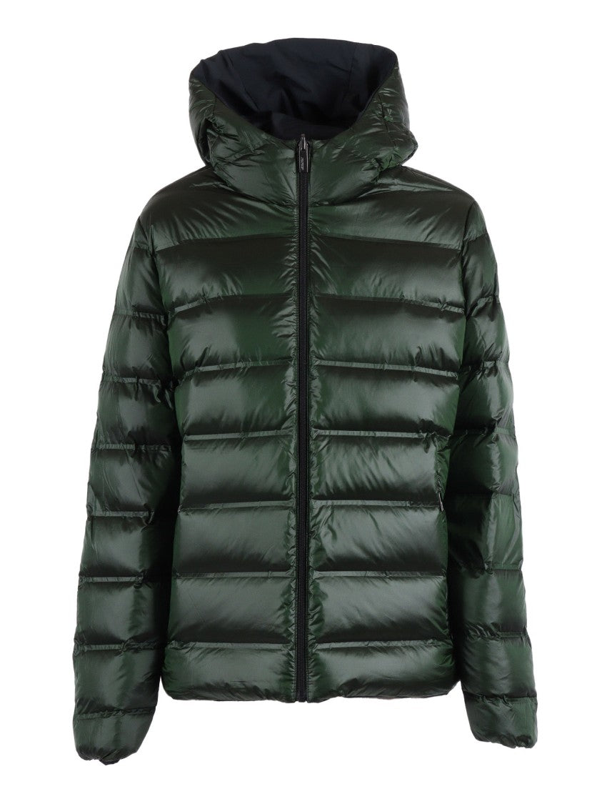 Rrd Reversible Matte Black And Quilted Dark Green Rrd Jacket